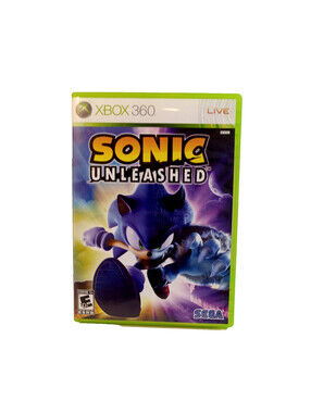 Microsoft Xbox 360 SEGA Video Game Sonic Unleashed Complete Manual Case Disc
